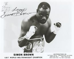 Simon Brown Signed Photograph