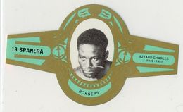 Spanera Belgian Cigar Band - c. 1979 Green Type - Ezzard Charles #19