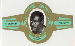 Spanera Belgian Cigar Band - c. 1979 Green Type - Ezzard Charles #6