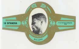 Spanera Belgian Cigar Band - c. 1979 Green Type - Floyd Patterson