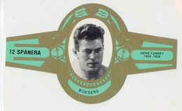 Spanera Belgian Cigar Band - c. 1979 Green Type - Gene Tunney