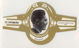 Spanera Belgian Cigar Band - c. 1979 White Type - Georges Carpentier