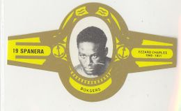 Spanera Belgian Cigar Band - c. 1979 Yellow Type - Ezzard Charles #19