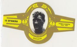 Spanera Belgian Cigar Band - c. 1979 Yellow Type - Primo Carnera