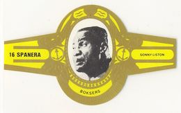 Spanera Belgian Cigar Band - c. 1979 Yellow Type - Sonny Liston