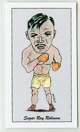 Sugar Ray Robinson - 2000 W.R. Priddy Antiques "50 Fighting Champions" Boxing Card