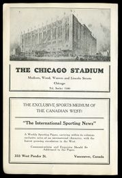 The Chicago Stadium - Vintage 1930 Promotional Advertisement