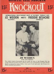 The Knockout Boxing Program - January 15, 1949 - Jo Weiden vs. Freddie Beshore & Jack Dempsey