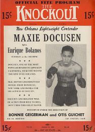 The Knockout Boxing Program - October 21, 1950 - Maxie Docusen vs. Enrique Bolanos