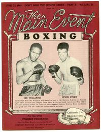 The Main Event Boxing and Wrestling Magazine - June 25, 1949 - Ike Williams vs. Irvin Steen