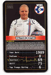 Valtteri Bottas - 2016 Top Trumps "Grand Prix Heroes" Formula 1 Racing Card