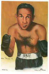 Willie Pep - 1998 DeSan Art Boxing Card