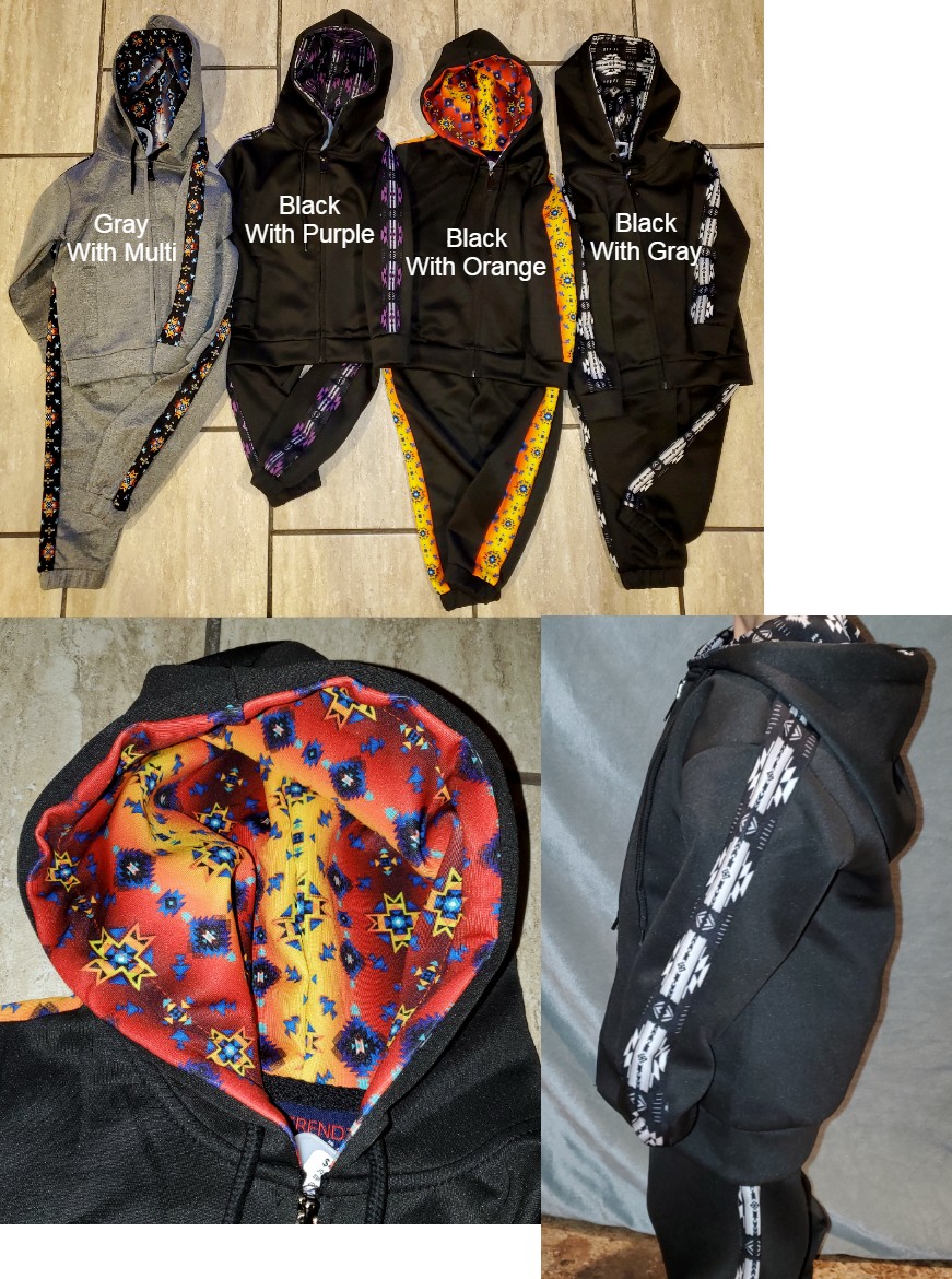 Jogger Sets Toddler & Youth Sizes Southwest Design Assorted Colors