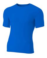 A4 Adult Polyester Spandex Short Sleeve Compression T-Shirt. N3130