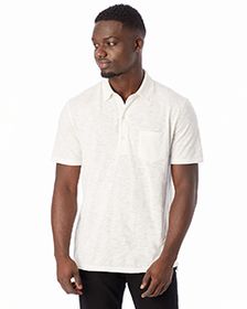 Alternative Fairway Washed Slub Polo Shirt. 4851JP