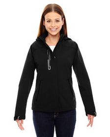 Ash City - North End Ladies' Axis Soft Shell Jacket with Print Graphic Accents. 78665