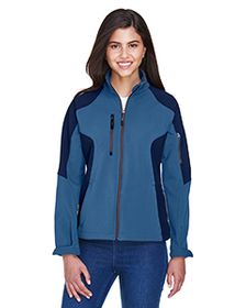 Ash City - North End Ladies' Compass Colorblock Three-Layer Fleece Bonded Soft Shell Jacket. 78077