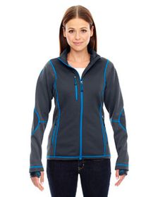 Ash City - North End Ladies' Pulse Textured Bonded Fleece Jacket with Print. 78681