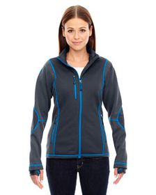 Ash City - North End Ladies' Pulse Textured Bonded Fleece Jacket with Print. 78681