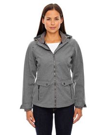 Ash City - North End Ladies' Uptown Three-Layer Light Bonded City Textured Soft Shell Jacket. 78672