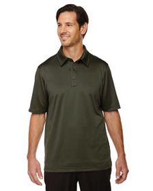 Ash City - North End Men's Exhilarate Coffee Charcoal Performance Polo with Back Pocket. 88803