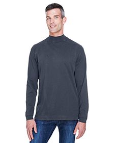 Devon & Jones Adult Sueded Cotton Jersey Mock Turtleneck. D420