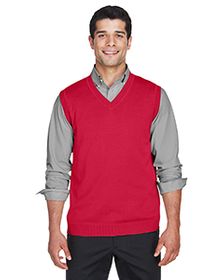 Devon & Jones Adult V-Neck Vest. D477