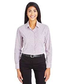 Devon & Jones CrownLux Performance Ladies' Micro Windowpane Shirt. DG540W