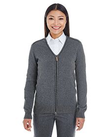 Devon & Jones Ladies' Manchester Fully-Fashioned Full-Zip Sweater. DG478W