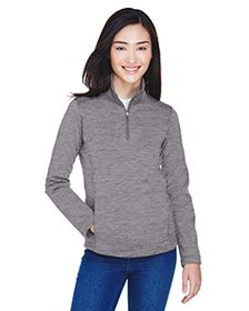 Devon & Jones Ladies' Newbury Mlange Fleece Quarter-Zip. DG798W