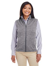 Devon & Jones Ladies' Newbury MlangeFleece Vest. DG797W