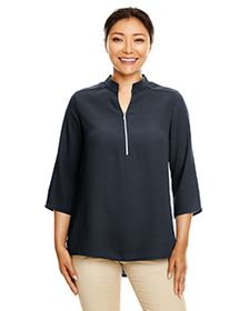 Devon & Jones Ladies' Perfect Fit  3/4-Sleeve Crepe Tunic. DP611W