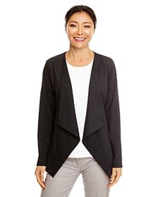 Devon & Jones Ladies' Perfect Fit Draped Open Blazer. DP465W