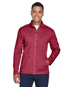 Devon & Jones Men's Bristol Full-Zip Sweater Fleece Jacket. DG793