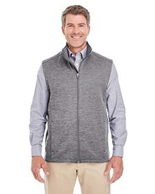 Devon & Jones Men's Newbury MlangeFleece Vest. DG797