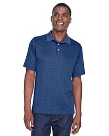 Devon & Jones Men's Pima-Tech Jet Piqu Heather Polo. DG210