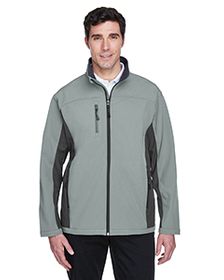 Devon & Jones Men's Soft Shell Colorblock Jacket. D997