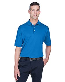 Devon & Jones Men's Solid Perfect Pima InterlockPolo. D140S