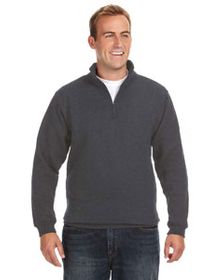 JA8634 J America Heavyweight Fleece Quarter-Zip