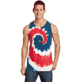 Port & Company Men's Tie-Dye T-Shirt - Forest Green, Medium, 5.4 Oz 100% Cotton