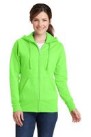 "VALUE SWEATS"  Ladies   Fleece Full-Zip Hooded Sweatshirt. LPC78ZH