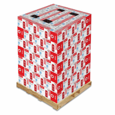 American Red Cross Purified Drinking Water – Designed for a 50-Year Shelf Life – Large 16 oz. Cans - 12 Cans to a case, Pallet of 144 cases