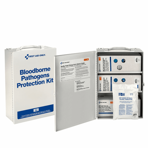 Bloodborne Pathogen (BBP) Spill Clean-up First Aid Cabinet