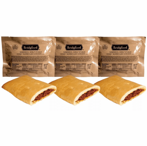Bridgford Honey BBQ Chicken Singles <br> 3, 6, or 12 Pack- Extended Shelf-LIfe