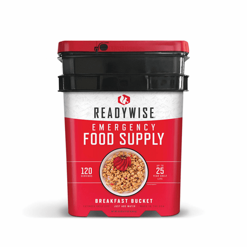 NEW--ReadyWise  Emergency Freeze Dried Breakfast - 120 Servings