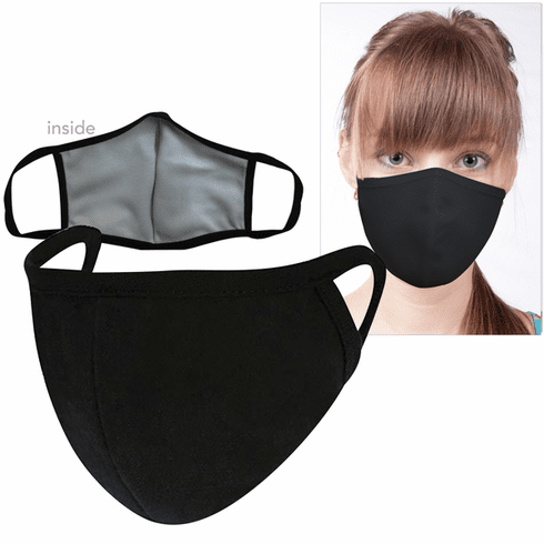 Washable Cotton/Poly Face Mask<br>4-Pack In Stock</b>