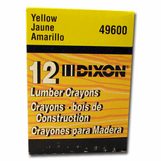 YELLOW Lumber Crayon Box of 12