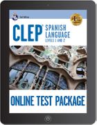 CLEP� Spanish Language Online Test Package