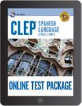 CLEP� Spanish Language Online Test Package