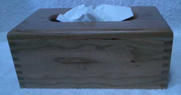 KLEENEX TISSUE BOX COVER SOLID CHERRY (